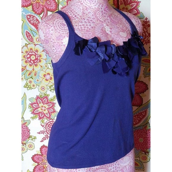 VintageJacket & Cami Set 90's Ravel Zipper Royal Blue 2 piece set Women's Size L - Picture 7 of 9